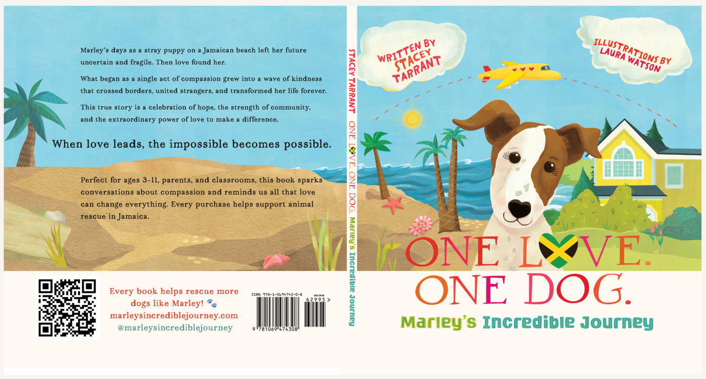 Marley's Incredible Journey Front and Back Cover Book